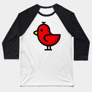 Little Big Bird Birdie Red Baseball T-Shirt